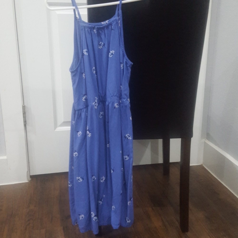 Blue flower girls dress
